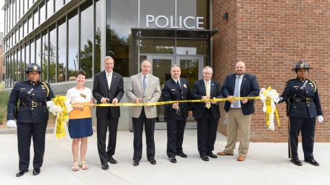 Leaders Cut the Ribbon on New GTPD Building Leaders Cut the Ribbon on New GTPD Building