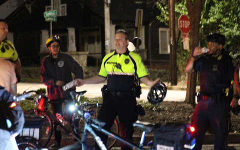 Chief Connolly at Community Bike Night