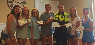 Alpha Gamma Delta adopts Public Safety Officer Andrea Serrano